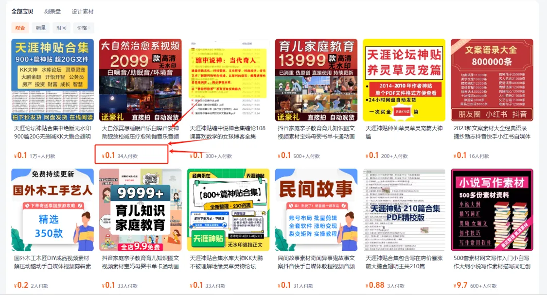 闲鱼虚拟资料掘金保姆级玩法-项目村