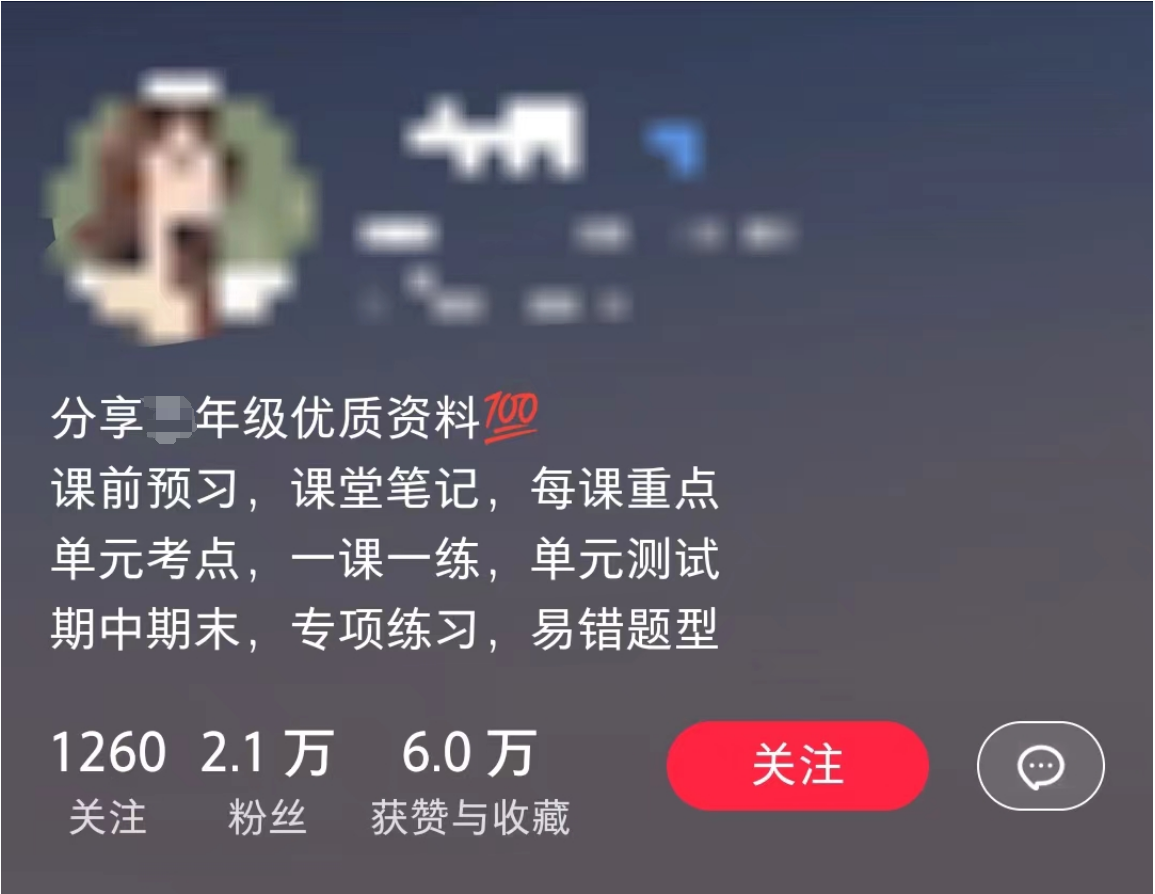 11个月，通过小学资料项目收入 20w，引流 8000 老师家长粉的深度复盘-项目村