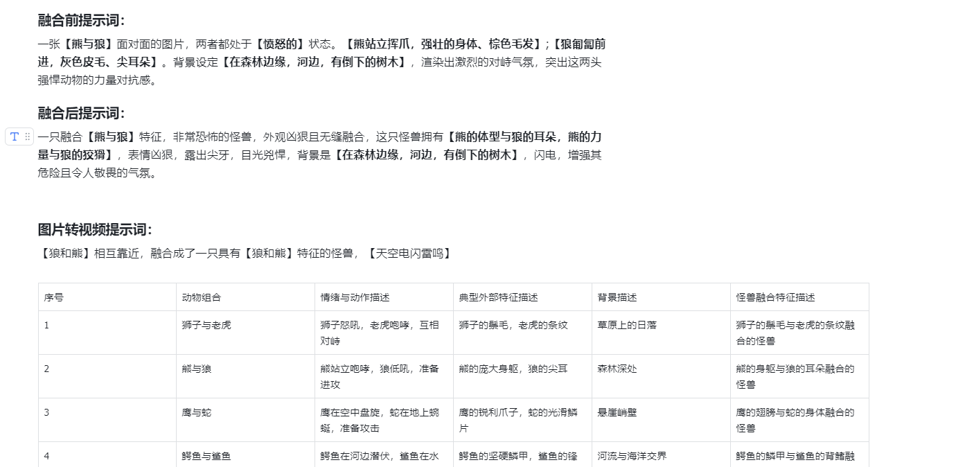 最近很火的AI动物融合视频拆解，详细制作教程-项目村
