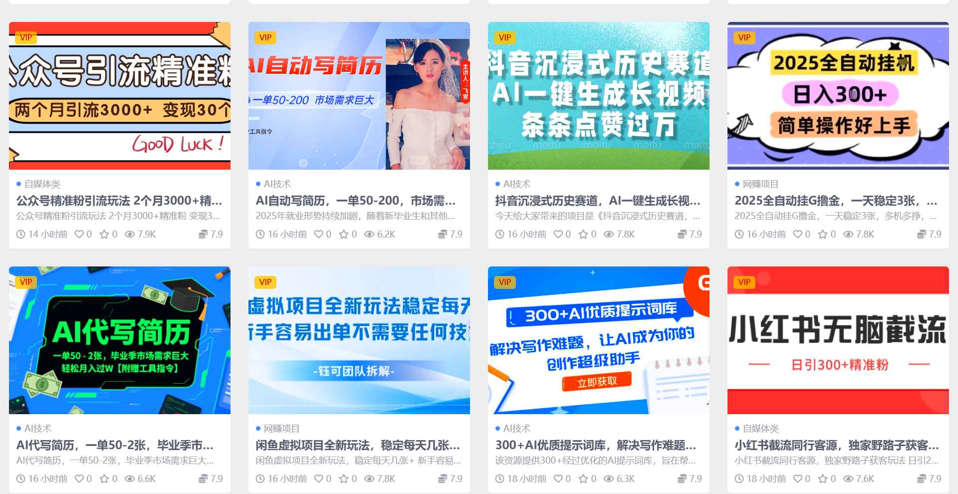 【知梦网创】全网项目资源-永久会员卡密  自己可以拿去卖，也可以自己用，不限次激活-项目村